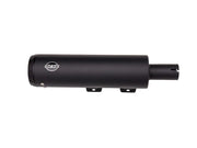 S&S Cycle Grand National EC Approved Slip-On Mufflers In Black With Black End Caps For Harley-Davidson 2018-2024 Softail Fat Bob Models #550-0827