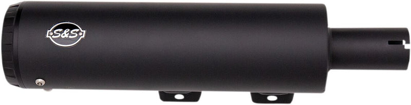 S&S Cycle Grand National EC Approved Slip-On Mufflers In Black With Black End Caps For Harley-Davidson 2018-2024 Softail Fat Bob Models