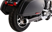 Muffler Slip-On 4" for Softail Sport Glide Softail Black Fitment Harley-Davidson #500-1231C