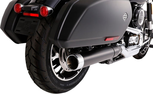 Muffler Slip-On 4" for Softail Sport Glide Softail Black Fitment Harley-Davidson