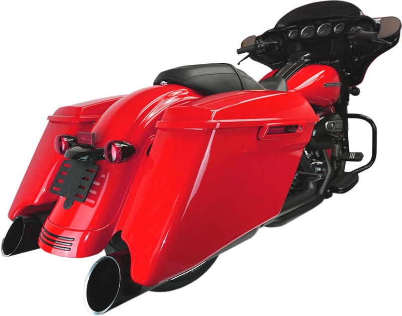 Khrome Werks Black 4.5 in. Edge HP-Plus Slip-On Muffler for 2017-2026 Harley-Davidson Touring Motorcycles