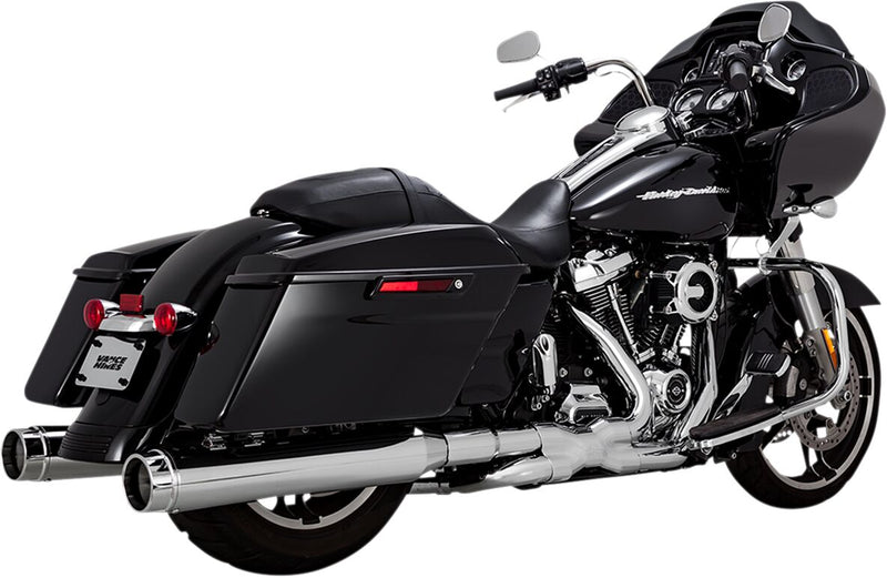 Vance & Hines 450 Torquer Slip-Ons NON-PCX in Chrome For 2017-2024 Touring Models #16674