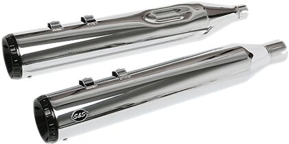 S&S Cycle Chrome GNX Slip On Muffler for 2017-2026 Harley-Davidson Touring Models