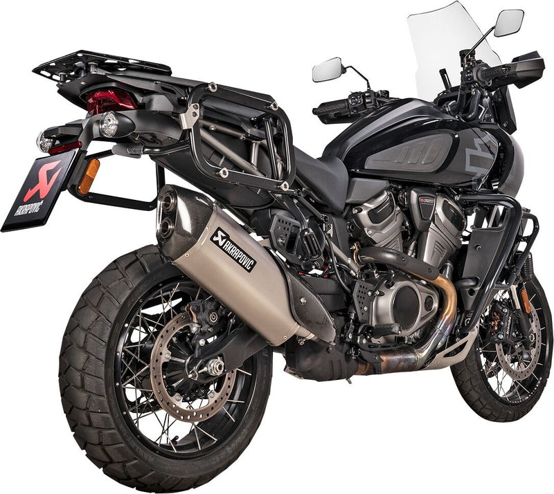 Akrapovic Titanium Slip On Muffler for 2021-2026 Harley-Davidson Adventure Touring Motorcycles