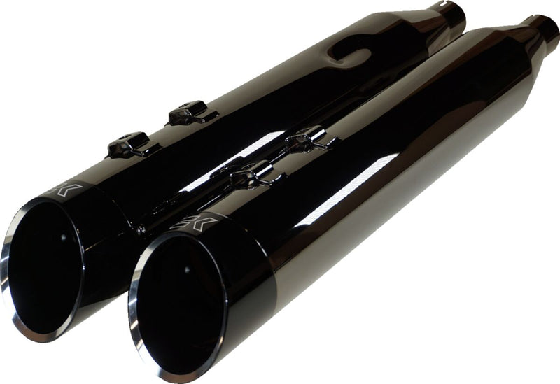 Khrome Werks 4.50" HP-Plus Eclipse Mufflers With Edge Tips for 2017-2026 Harley-Davidson Touring Motorcycles