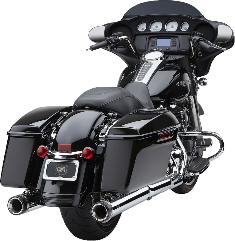 Cobra Muffler Gen 2 4 Inch Neighbour Haters Slip-Ons In Chrome For Harley-Davidson 2017-2024 Touring Models
