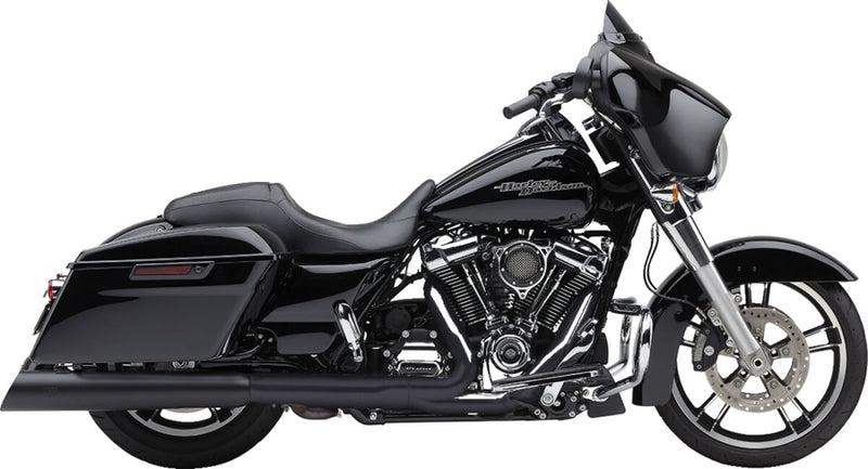 Cobra Gen 2 4.5 Inch Upper Cut Neighbour Haters Slip-On Mufflers In Black For Harley-Davidson 2017-2024 Touring Models