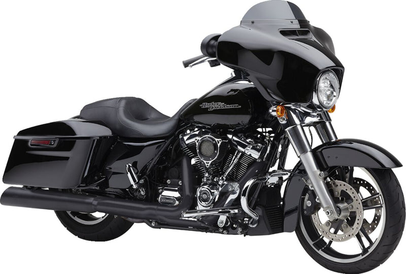 Cobra Gen 2 4.5 Inch Upper Cut Neighbour Haters Slip-On Mufflers In Black For Harley-Davidson 2017-2024 Touring Models