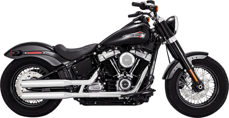 Vance & Hines Eliminator 300 Slip-On Mufflers With PCX Exhausts In Chrome For Harley-Davidson 2018-2024 Softail Models