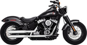 Vance & Hines Eliminator 300 Slip-On Mufflers With PCX Exhausts In Chrome For Harley-Davidson 2018-2024 Softail Models