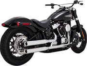 Vance & Hines Eliminator 300 Slip-On Mufflers With PCX Exhausts In Chrome For Harley-Davidson 2018-2024 Softail Models