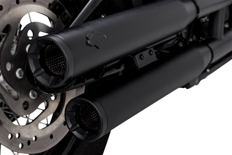 Vance & Hines Eliminator 300 Slip-Ons With PCX Technology In Black For Harley-Davidson 2018-2024 Softail Models