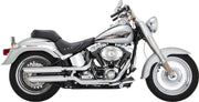 Vance & Hines Twin Slash Slip-On Mufflers With PCX Technology In Chrome For Harley-Davidson 2007-2017 Fat Boy Models