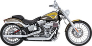Vance & Hines Twin Slash Slip-On Mufflers With PCX Technology In Chrome For Harley-Davidson 2007-2017 Softail Standard & Heritage Models