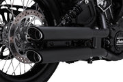 Vance & Hines Twin Slash 3 Inch Slip-Ons With PCX Technology In Black For Indian 2015-2024 Scout Models