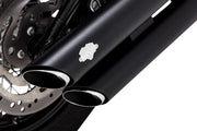 Vance & Hines Twin Slash Slip-On Mufflers With PCX Technology In Black For Harley-Davidson 2018-2024 Softail Models
