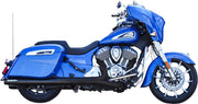 S&S Cycle 4" Broadhead Slip-On Mufflers for 2014-2026 INDIAN Black Pair #550-1075