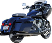 S&S Cycle 4" Broadhead Slip-On Mufflers for 2014-2026 INDIAN Black Pair #550-1075