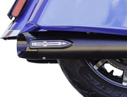 S&S Cycle 4" Broadhead Slip-On Mufflers for 2014-2026 INDIAN Black Pair #550-1075