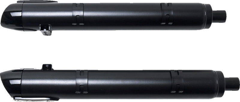 S&S Cycle 4" Broadhead Slip-On Mufflers for 2014-2026 INDIAN Black Pair #550-1075
