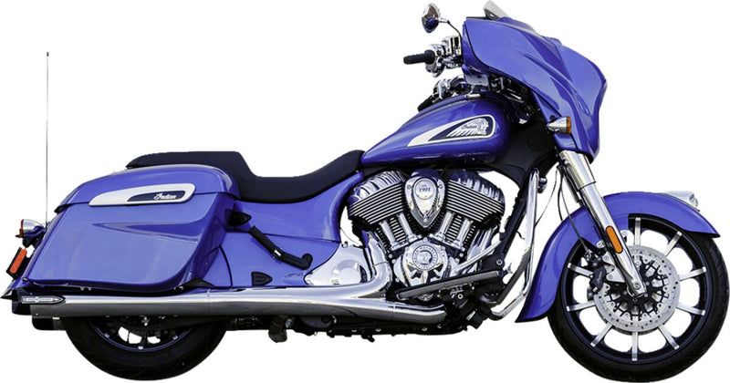 S&S Cycle 4" Broadhead Slip-On Mufflers for 2014-2026 INDIAN Chrome Pair