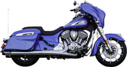 S&S Cycle 4" Broadhead Slip-On Mufflers for 2014-2026 INDIAN Chrome Pair #550-1076