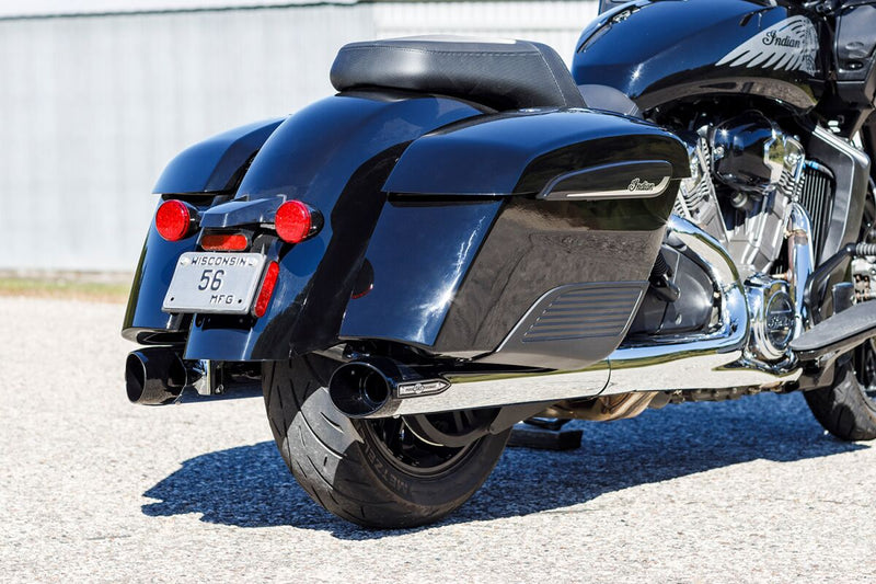 S&S Cycle 4" Broadhead Slip-On Mufflers for 2014-2026 INDIAN Chrome Pair