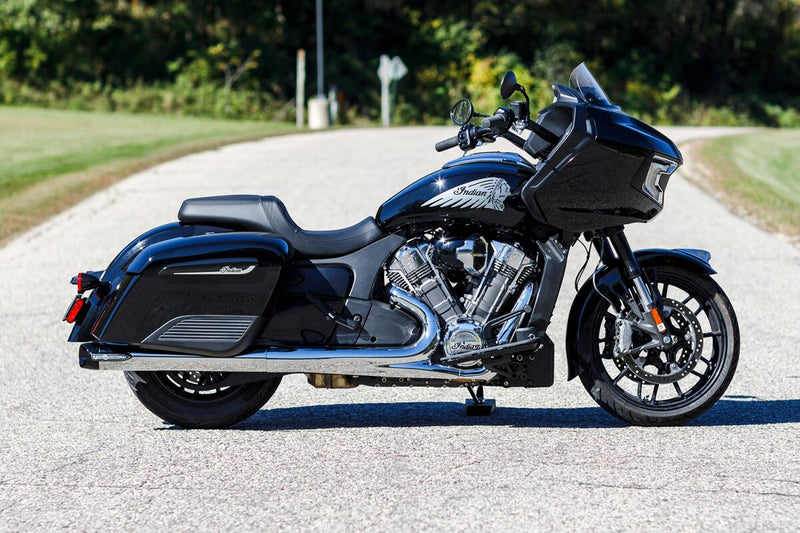 S&S Cycle 4" Broadhead Slip-On Mufflers for 2014-2026 INDIAN Chrome Pair