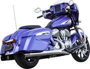 S&S Cycle 4" Broadhead Slip-On Mufflers for 2014-2026 INDIAN Chrome Pair #550-1076