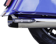 S&S Cycle 4" Broadhead Slip-On Mufflers for 2014-2026 INDIAN Chrome Pair #550-1076