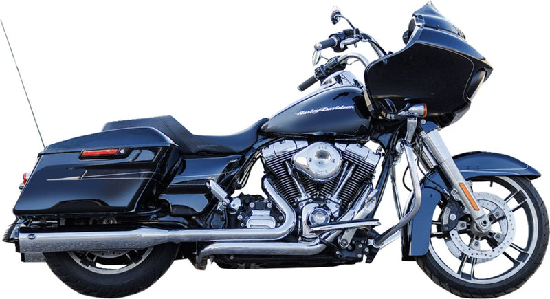 S&S Cycle 4-1/2" GNX Slip-On Mufflers for 1995-2016 Harley-Davidson Chrome Silver Pair #550-1079