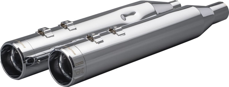 Khrome Werks Chrome HP-Plus 4-1/2 in. Slip-On Mufflers w/Chrome Klassic Tips for 2017-2026 Harley-Davidson Touring Motorcycles