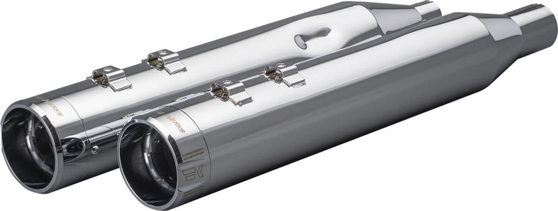 Khrome Werks Chrome HP-Plus 4-1/2 in. Slip-On Mufflers w/Chrome Klassic Tips for 1996-2016 Harley-Davidson Touring Motorcycles