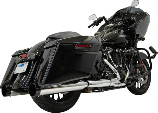 Bassani Xhaust 4-1/2" Slip-On Mufflers for 2017-2025 Harley-Davidson Chrome Straight Can Pair