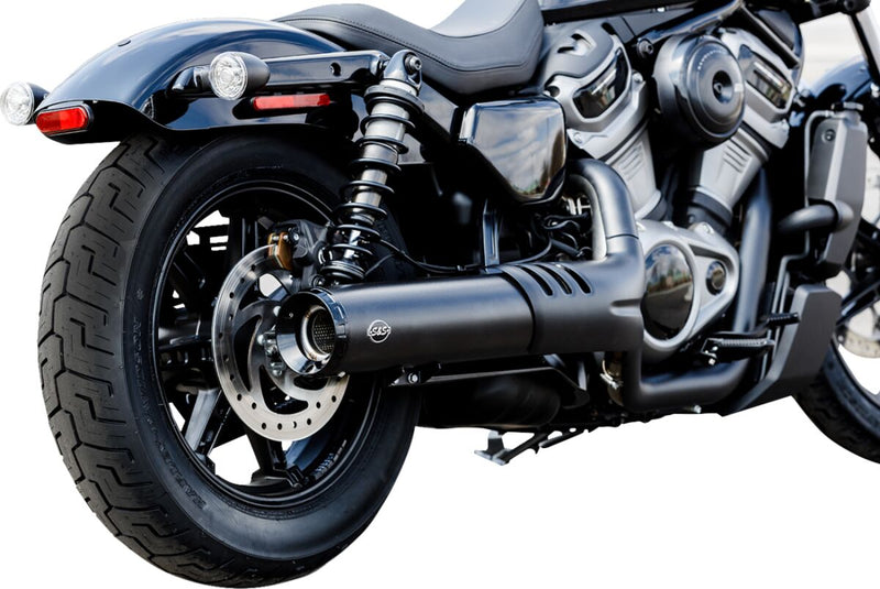 S&S Cycle Grand National Slip-On Mufflers for 2022-2025 Harley-Davidson RH 975 Round Right Kit #550-1088