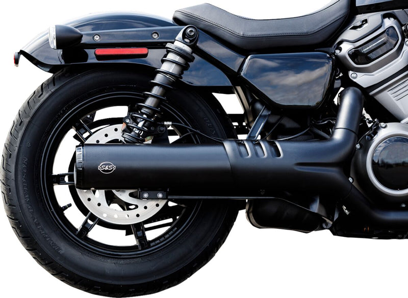 S&S Cycle Grand National Slip-On Mufflers for 2022-2025 Harley-Davidson RH 975 Round Right Kit #550-1088