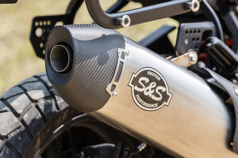 S&S Cycle SO EC SLIP-ON MUFFLER PAN AMERICA for 2021-2026 Harley-Davidson RA 1250 Slip-On Line Exhaust System Right #550-1080