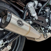 S&S Cycle Grand National Slip-On Muffler Brushed #550-1114