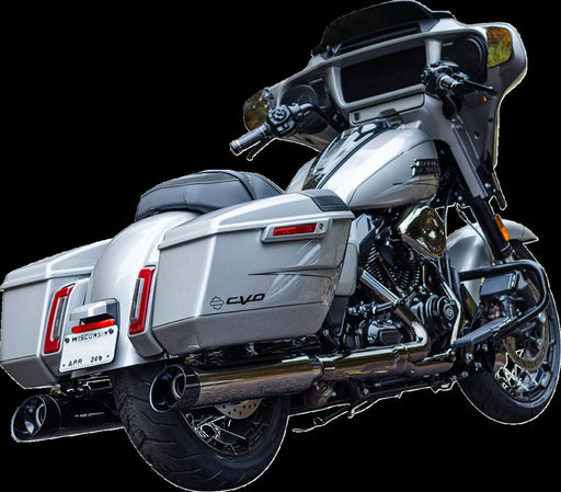 S&S Cycle 4-1/2" MK45 Performance Slip-On Mufflers for 2017-2025 Harley-Davidson Lava Chrome Pair