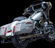 S&S Cycle 4-1/2" MK45 Performance Slip-On Mufflers for 2017-2025 Harley-Davidson Lava Chrome Pair #550-1113