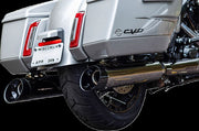 S&S Cycle 4-1/2" MK45 Performance Slip-On Mufflers for 2017-2025 Harley-Davidson Lava Chrome Pair