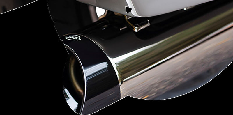 S&S Cycle 4-1/2" MK45 Performance Slip-On Mufflers for 2017-2025 Harley-Davidson Lava Chrome Pair