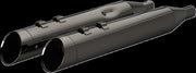 Khrome Werks 4-1/2" HP-Plus® Slip-On Mufflers with Edge Tip for 2017-2026 Harley-Davidson Black Chrome Pair Black| Chrome| Eclipse