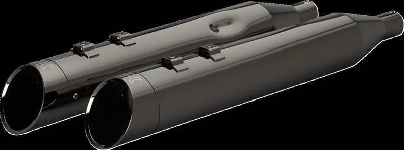 Khrome Werks 4-1/2" HP-Plus® Slip-On Mufflers with Edge Tip for 2017-2026 Harley-Davidson Black Chrome Pair Black| Chrome| Eclipse