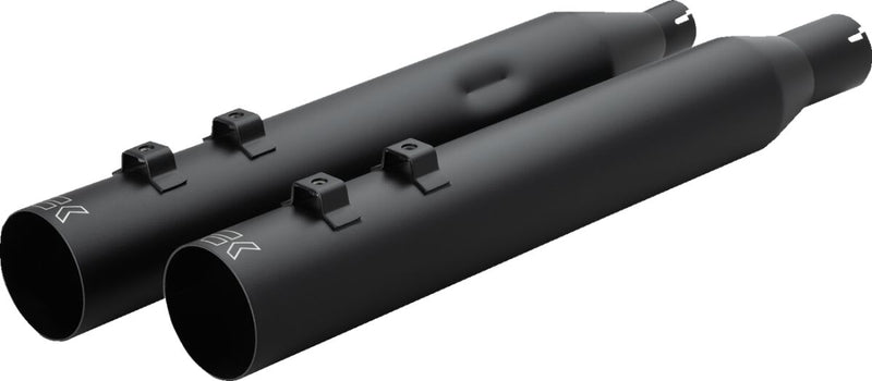 Khrome Werks HP-Plus® Slip-On Mufflers for 2017-2026 Harley-Davidson Straight-Cut Pair #40FST-1011-BLK