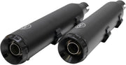 S&S Cycle Grand National Slip-On Mufflers for 2014-2020 Harley-Davidson Round Right Kit #550-1033