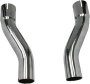 Bassani True Dual Down Under Headpipes Adaptor Kit for 2009-2016 Harley-Davidson Tri Glide Ultra Classic - FLHTCUTG and 2010-2011 Harley-Davidson Street Glide Trike - FLHXXX Motorcycles