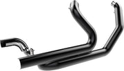 Khrome Werks Black 2 Into 2 Crossover Headers w/Heat Shield for 2009-2016 Harley-Davidson Touring Motorcycles