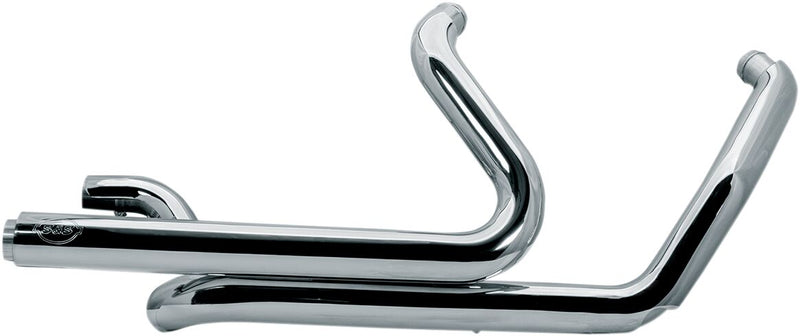 S&S Cycle Chrome Power Tune Dual Headers for 2017-2025 Harley-Davidson Touring Models