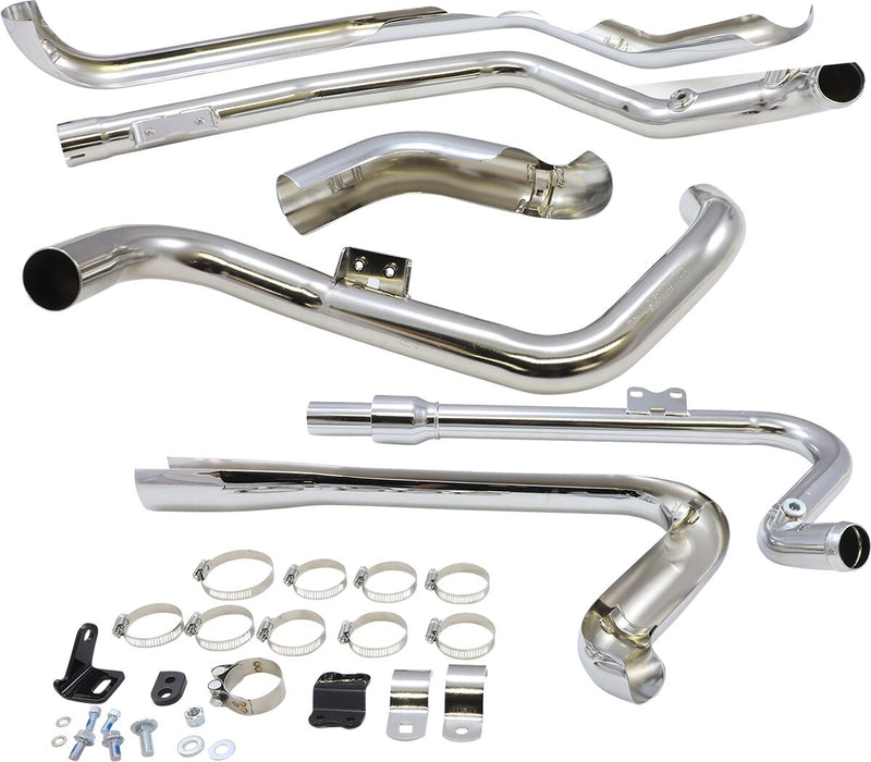 Cobra True Dual Header Pipes In Chrome For Harley-Davidson 2017-2024 Touring Models